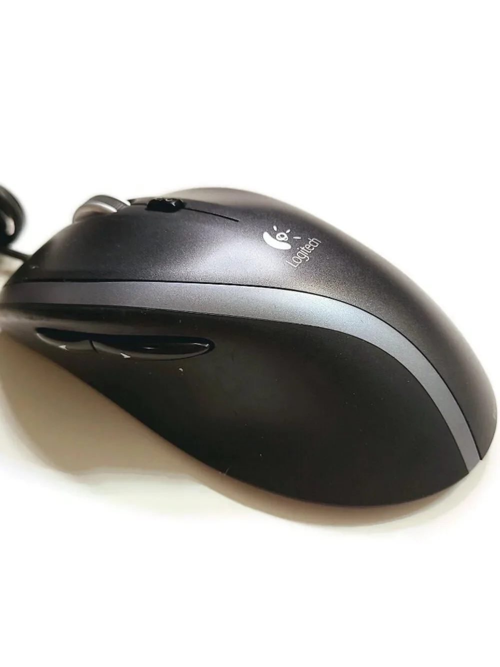 Logitech M500 USB Optical 7 Button Mouse Black Performance Laser M-U0007 WORKS